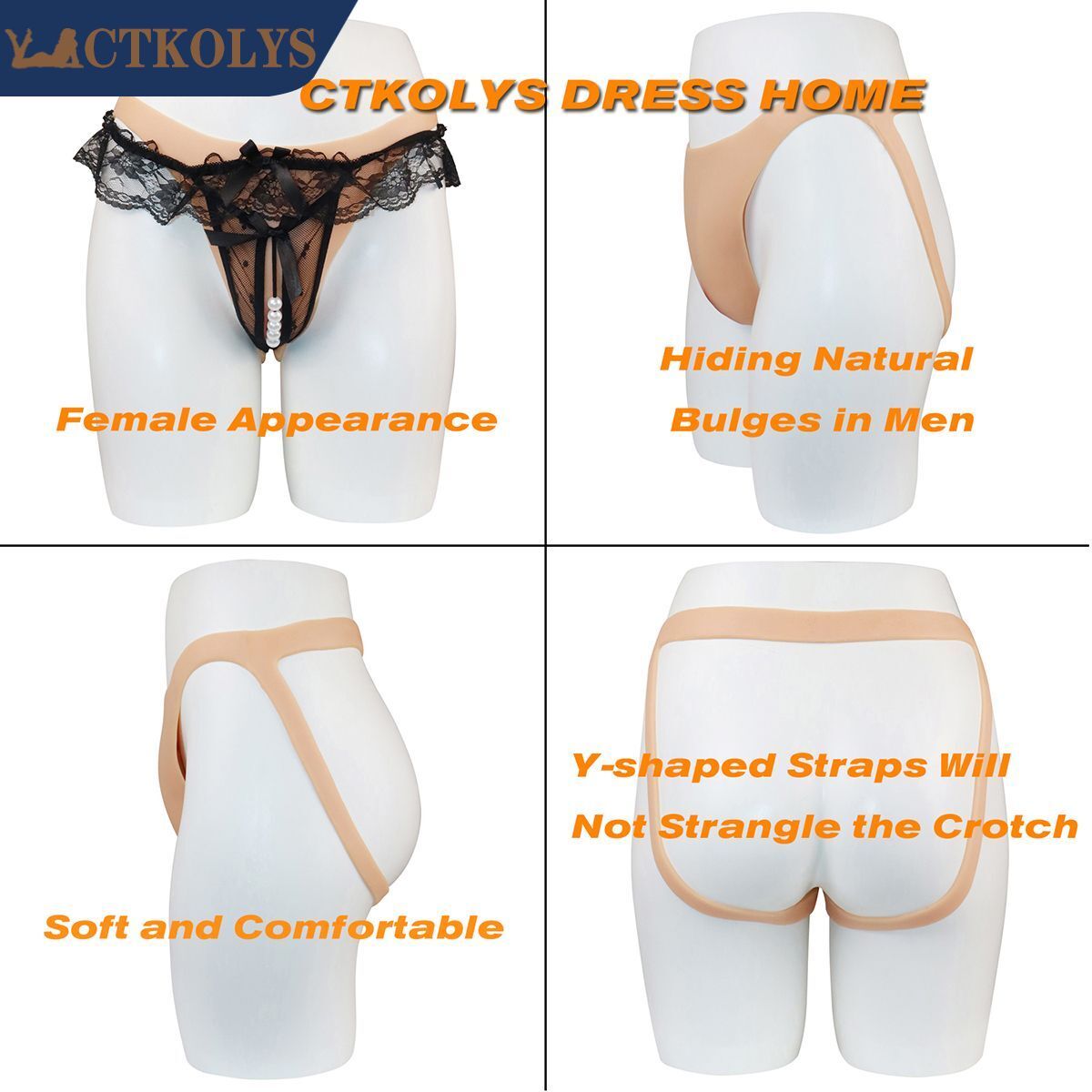 Transvestit Crossdressing Silicone Fake Artificial Vagina Realista Sissy Panty