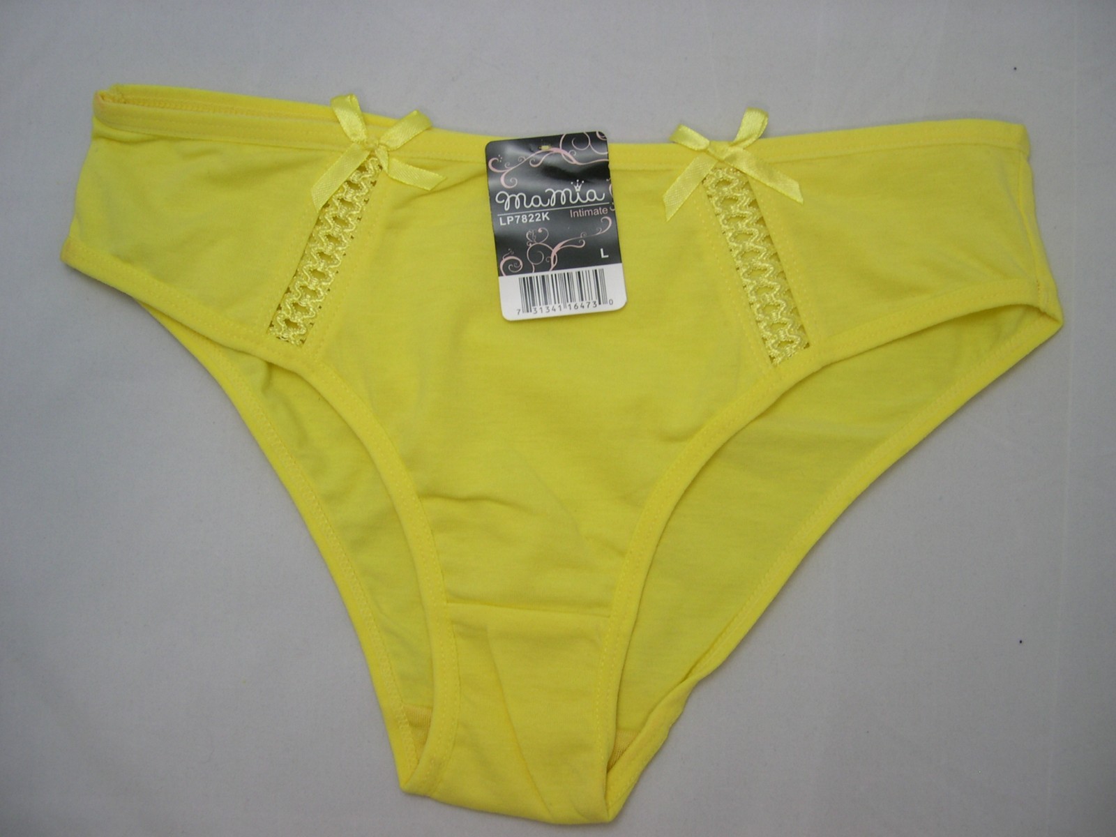 Personalized Bikini Panties Poly + Cotton Large Lg Red White Black Blue o Yellow