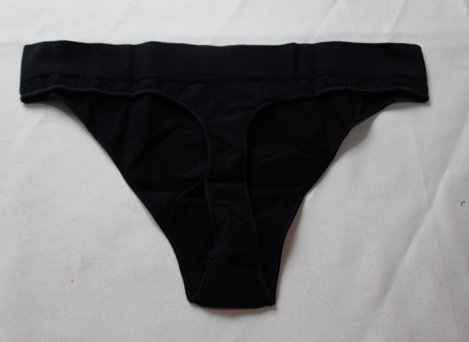 Thirdlove Womens 2Pack Seamless Stretch Cotton Thong AC2 Black & Rose Dust Large