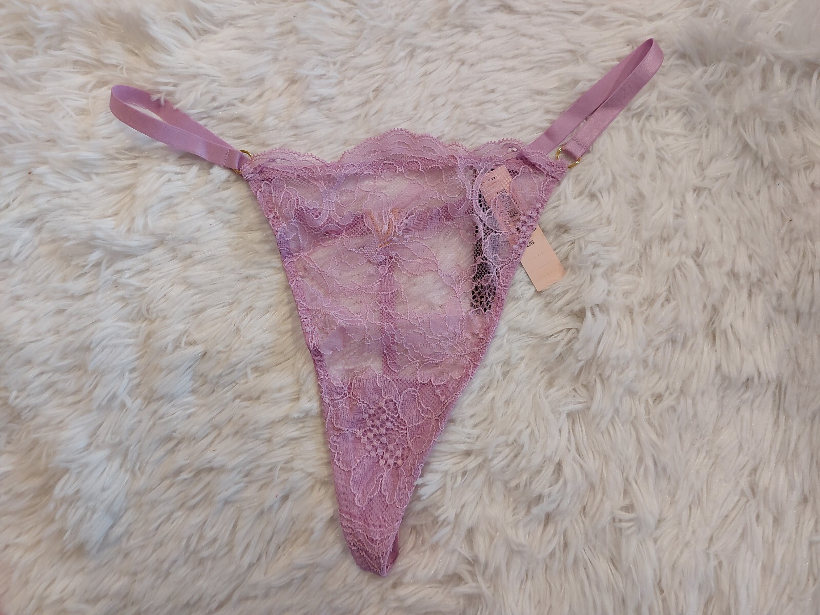 NWT Victoria’s Secret Very Sexy V-Hardware V-String Panty Size L (522)