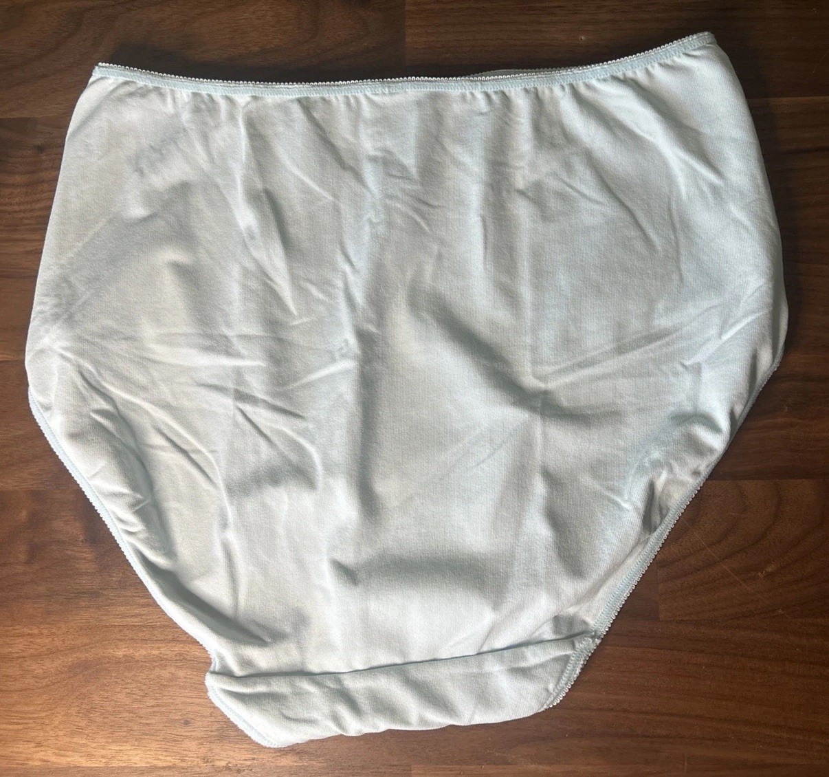 Vtg Second Skin Nylon Panties Silky Soft High Cut Brief Panty Sz 7 Barely There