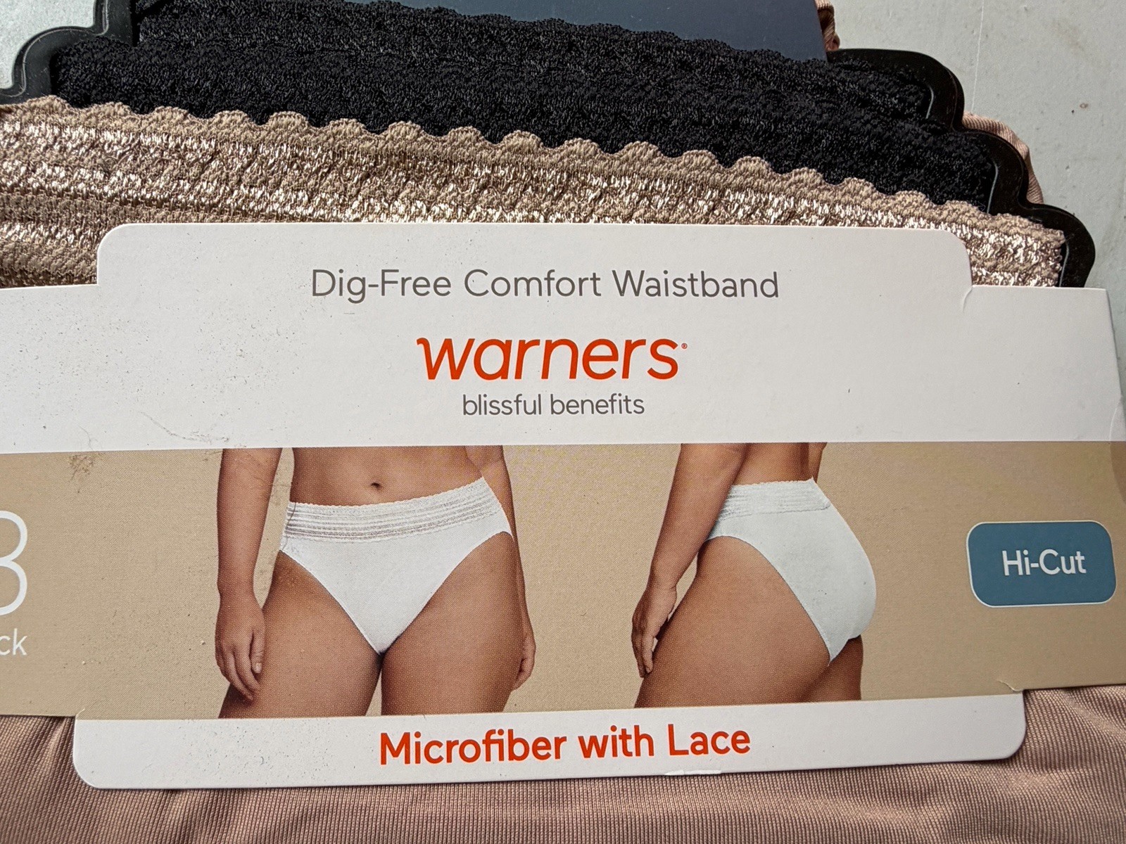 Women’s Hi-cut Warners Panties Size 3XL 3 Pack