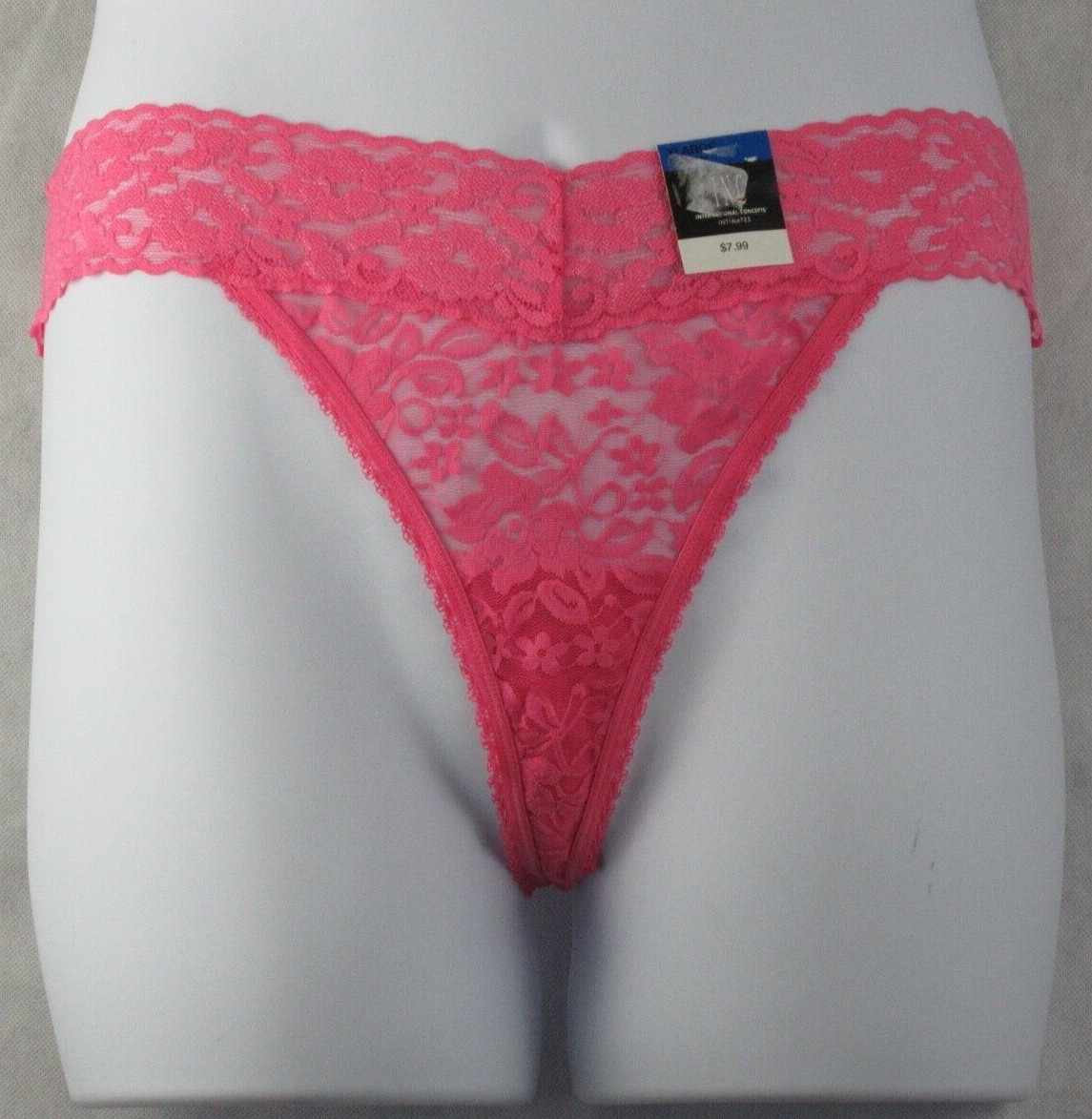 INC International Concepts Women’s Lace Thong Panty Underwear, Assorted Colors