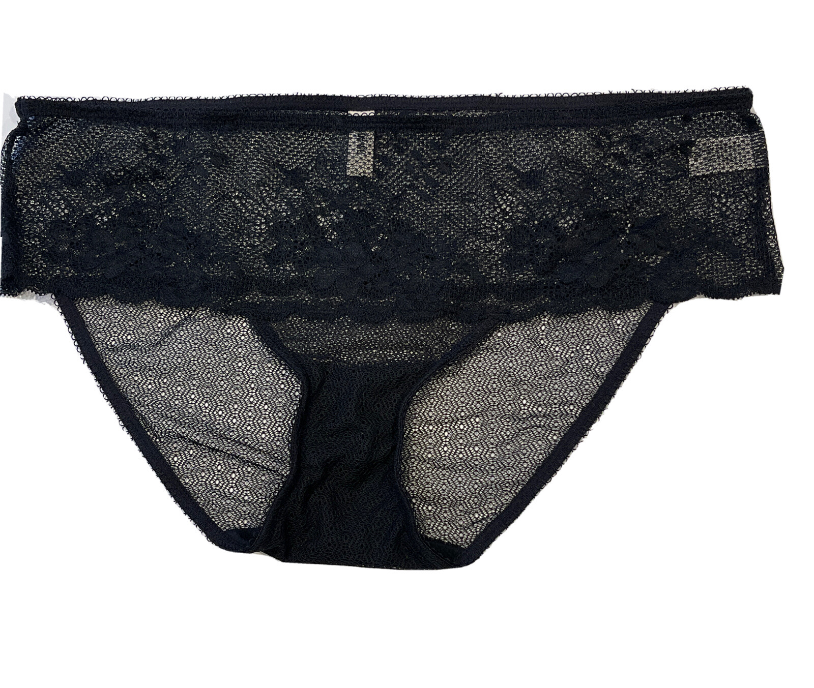 Jason Wu Women’s Black Floral Lace Hipster Lavender Design Size XL