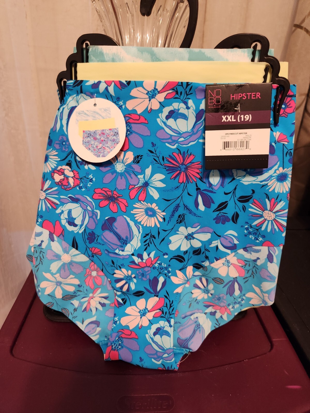 No Boundaries 3-Pair Women’s Hipster Panties Seamless XXL (19) BNWT