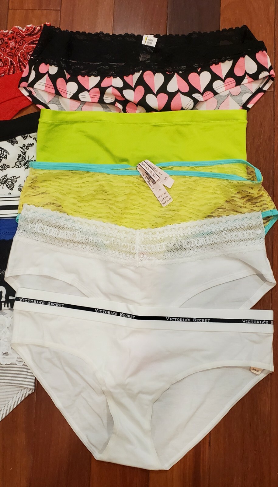 Victoria’s Secret Panties Lot=10 pcs Various Fantastic Unique Underwear M or L