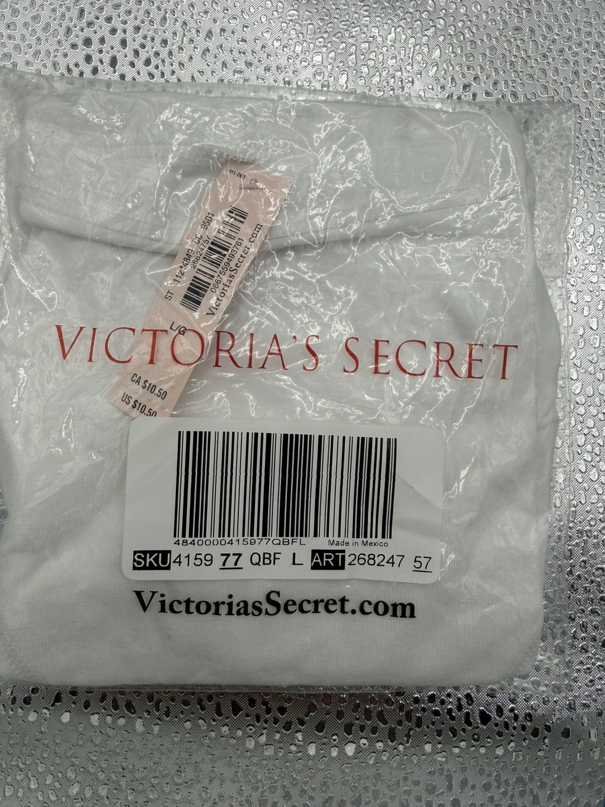 victoria secret panties large color is white tagless