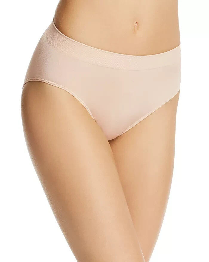 Wacoal L53842 B-Smooth Rose Dust Seamless Hi-Cut Brief Panty Women’s Size M