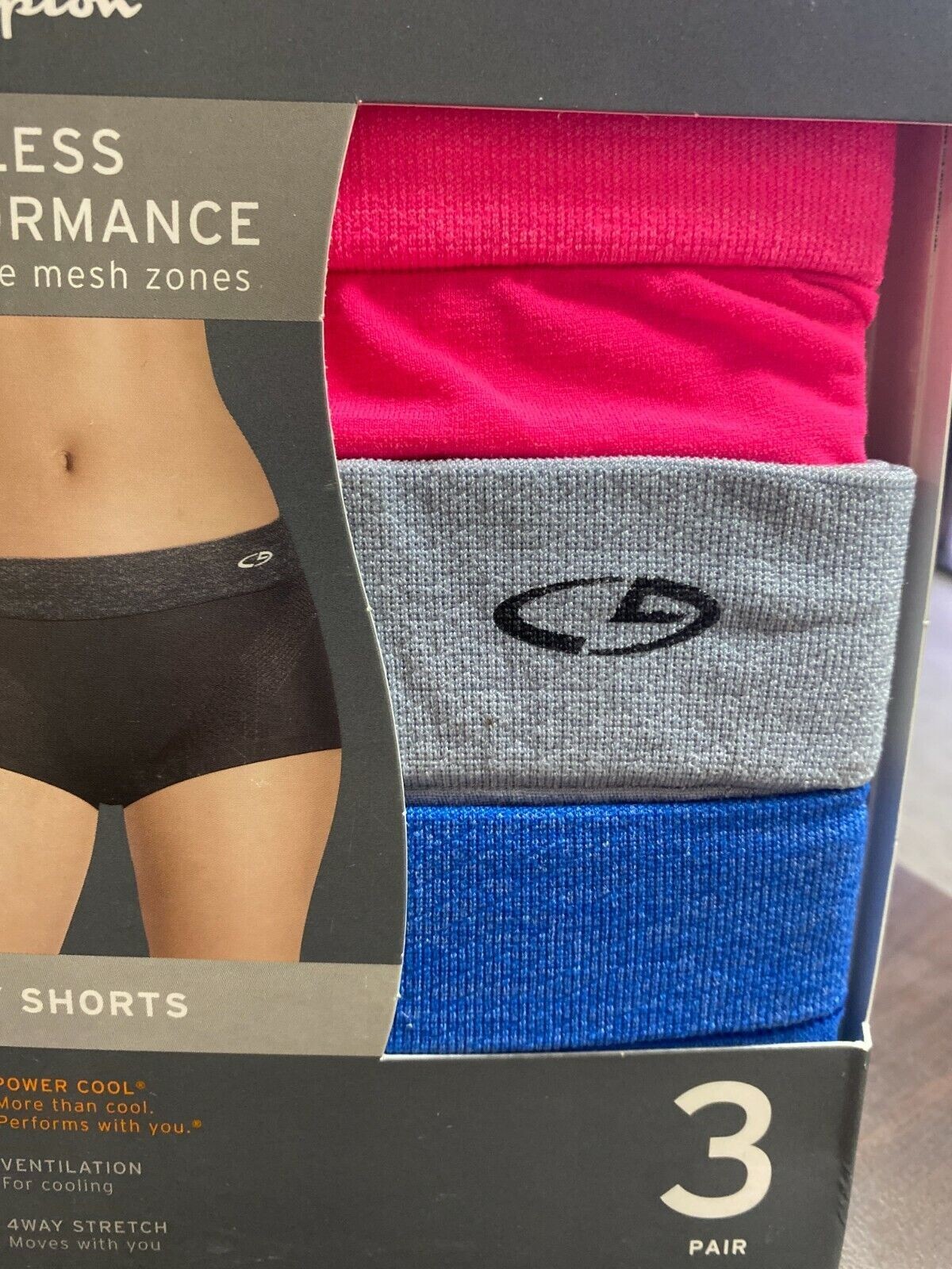 NIB Hanes Mens 3-Pack X-Temp Comfort Cool Boxer Briefs, Regular Length, 2XL/2XG