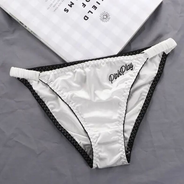 Sexy Womens Satin Panties Thongs Glossy Underwear Low Waist Briefs Underpants