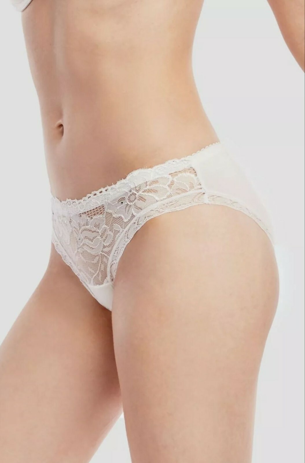 6 Pack Women Ladies Stretch Lace Front Comfortable Cotton Bikini panty Underwear
