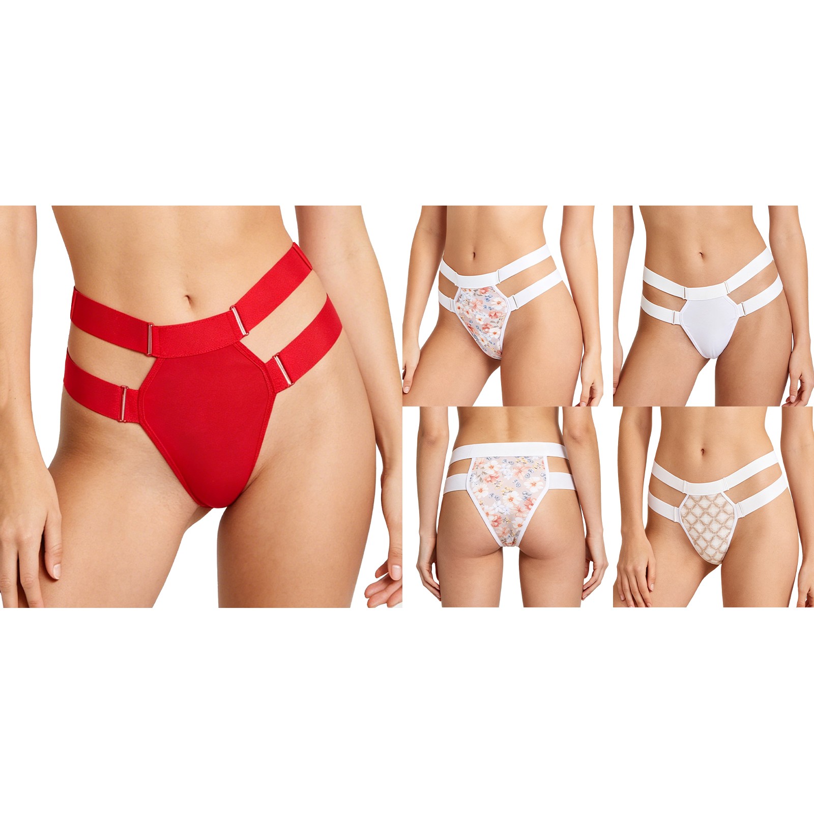 Women G-string Pelvic Support Belt Comfortable Fit Low Waist Adjustable Straps