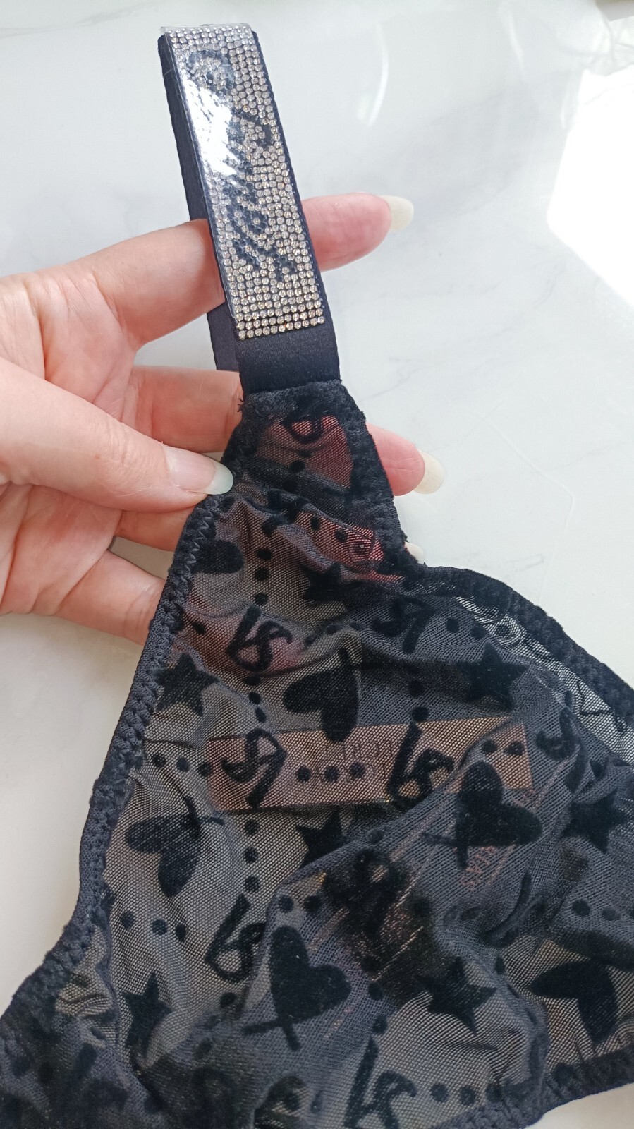 Thong Strings Secret Very Sexy 🤍 ❤️🖤🩷 Shine Strap Knickers S,M,L/1pc