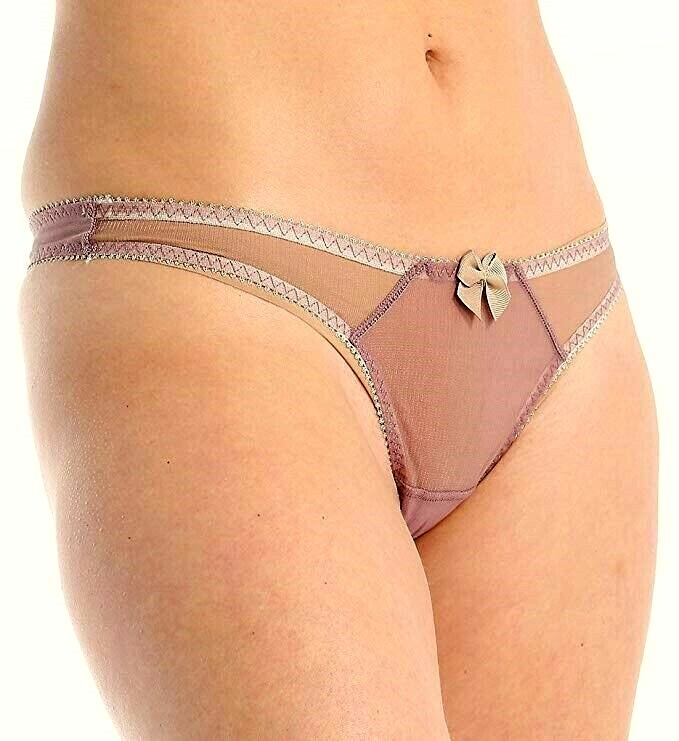Claudette Dessous Thong Bikini Panty Briefs Women’s Lingerie Twilight Matchstick