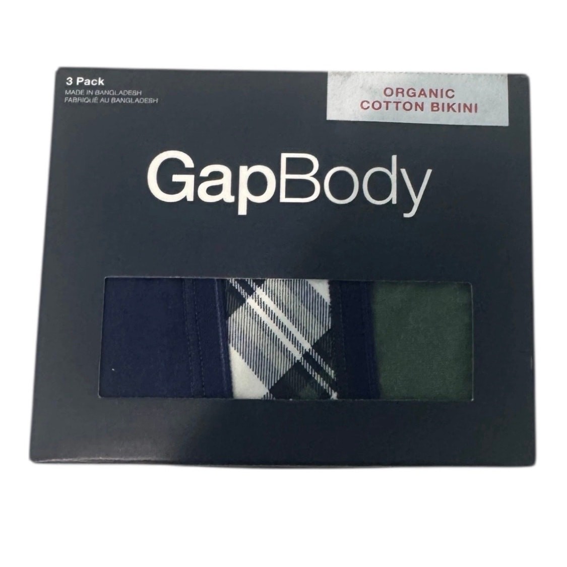 Brand New Gap Body Women’s Size Large 3 Pack Organic Cotton Bikini Panties
