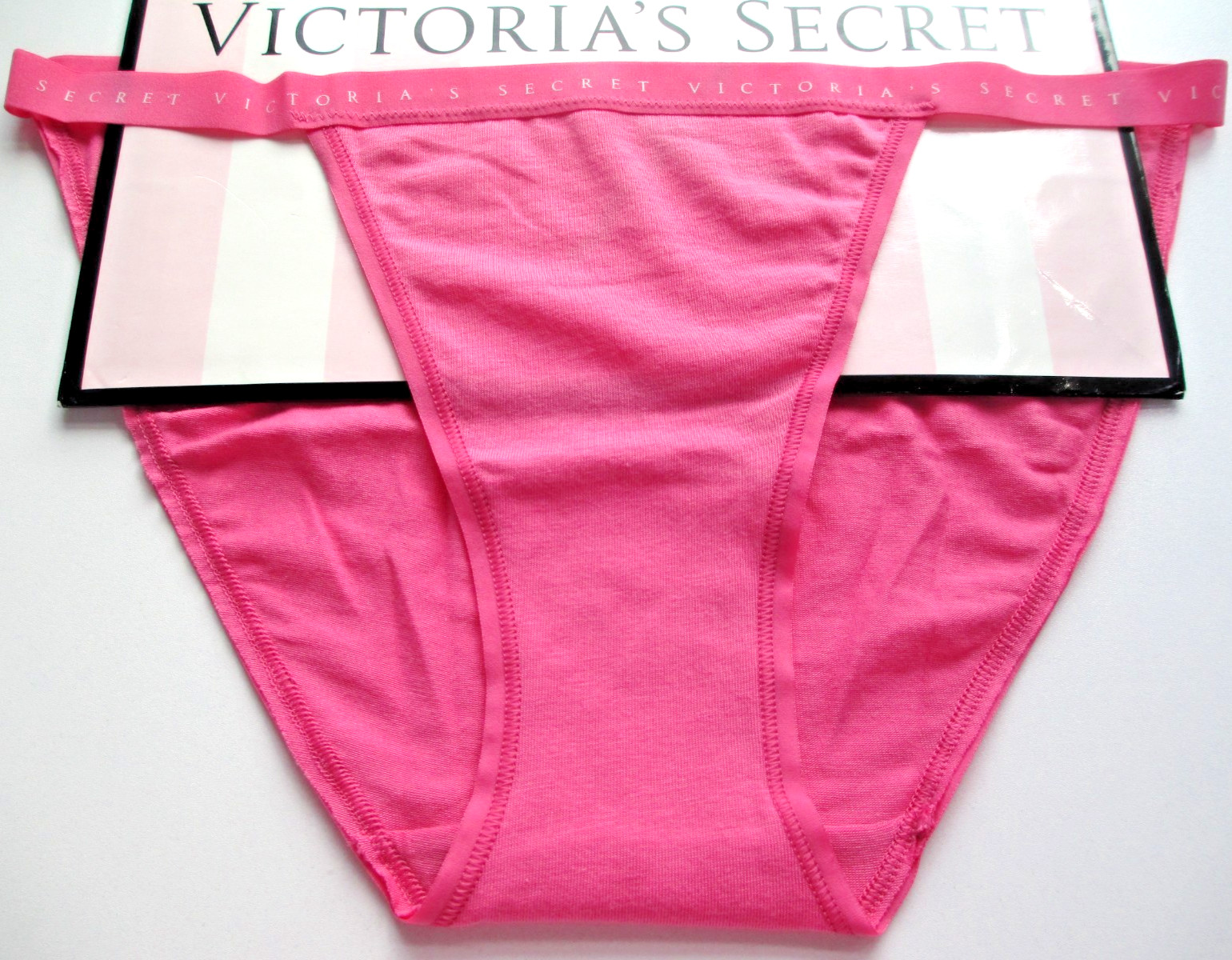 VICTORIA’S SECRET Cotton String Bikini Panty S M L XL Pink NWT Rose Garden VS