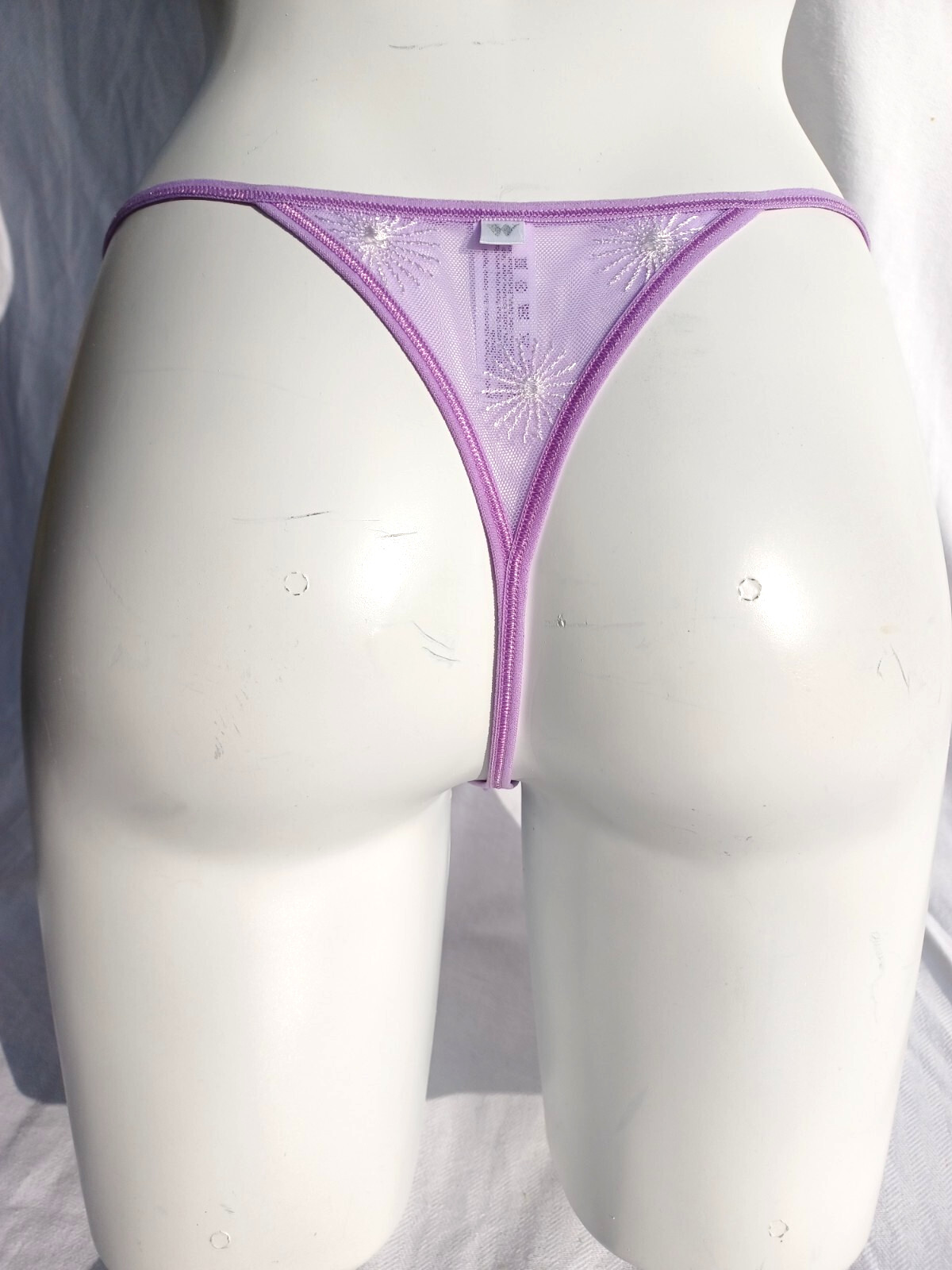 Wonderbra Lingerie Beautiful Lilac Odyssey Sexy Time Mesh String Thong Size M/L