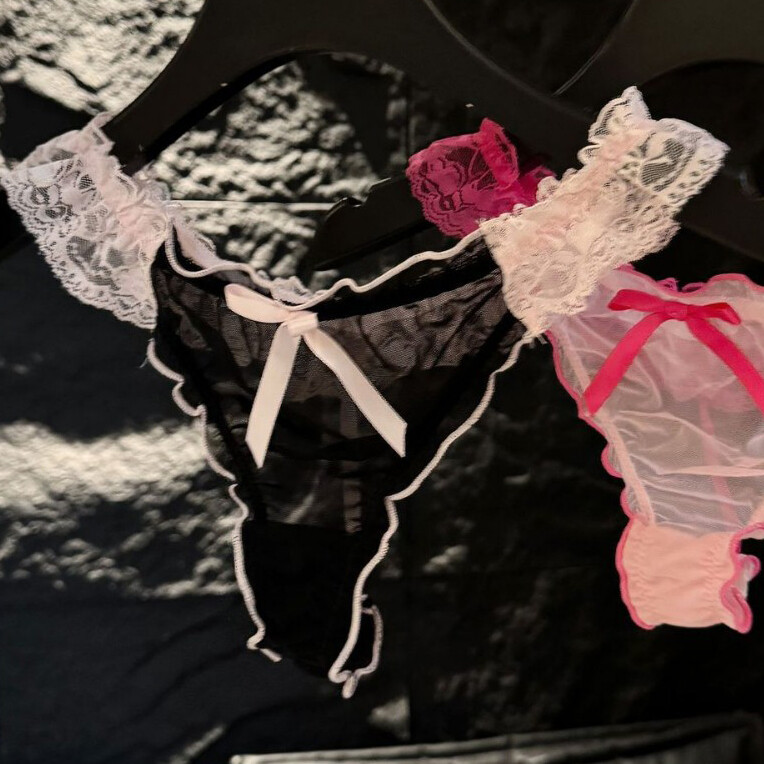 2PCS/LOT Sexy Womens Lace Sheer Panties Underwear G string Thongs Lingerie Brief