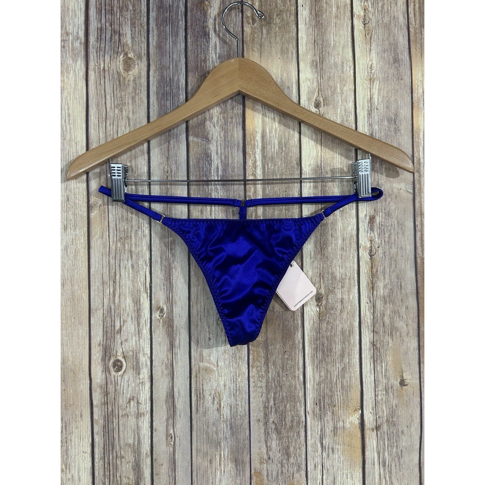 NEW Agent Provocateur Janet Trixie Purple Thong Panties Size 4 NWT US Size 8