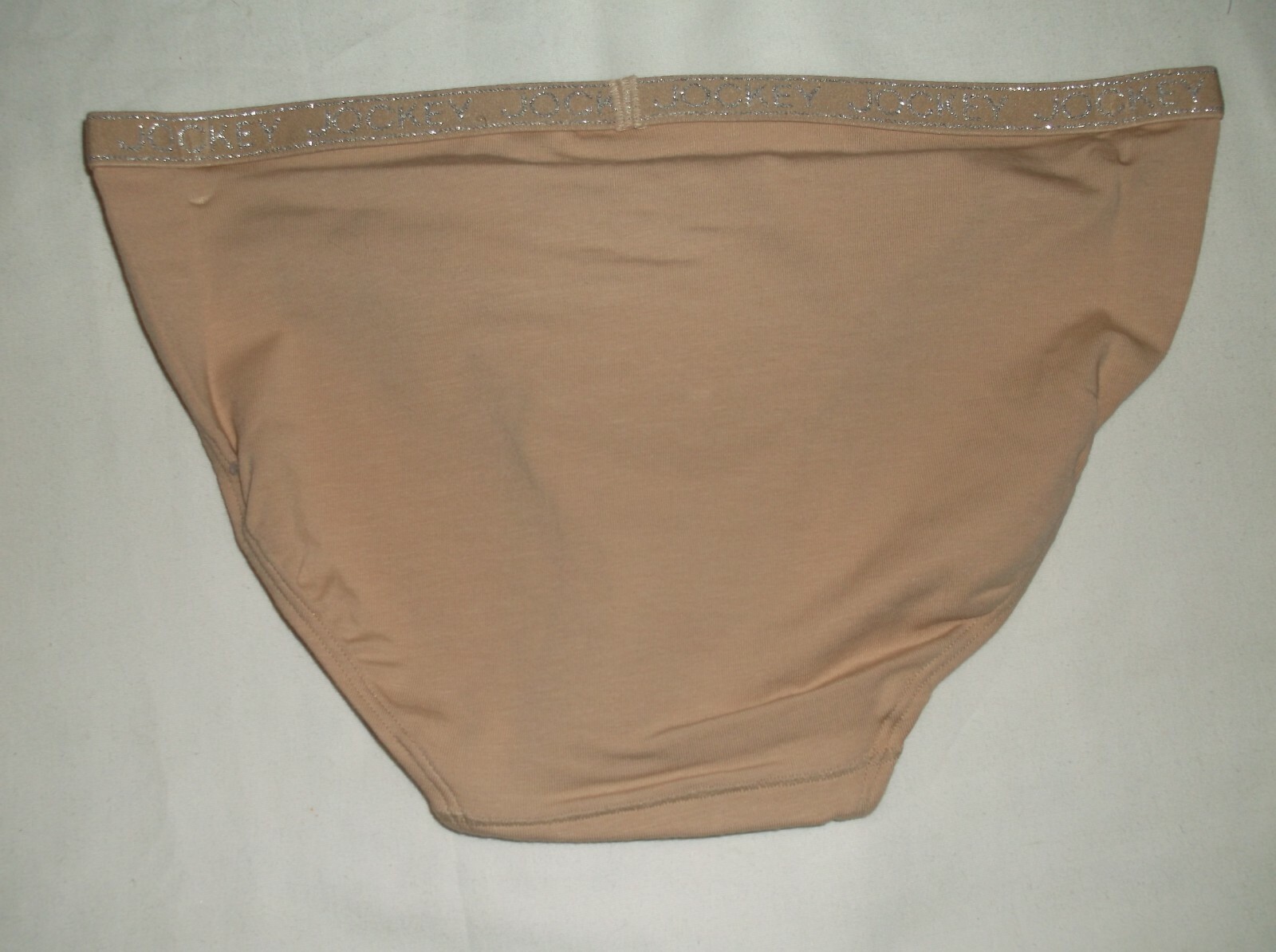 Jockey Modern Remix glitter logo waist bikini panties S M nude nwt $13 retail