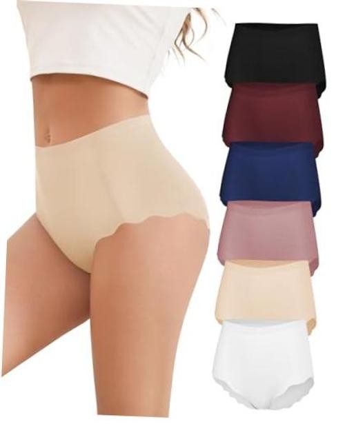 Seamless Underwear for Women, High Waisted Women’s Panties Large Multicolor 02