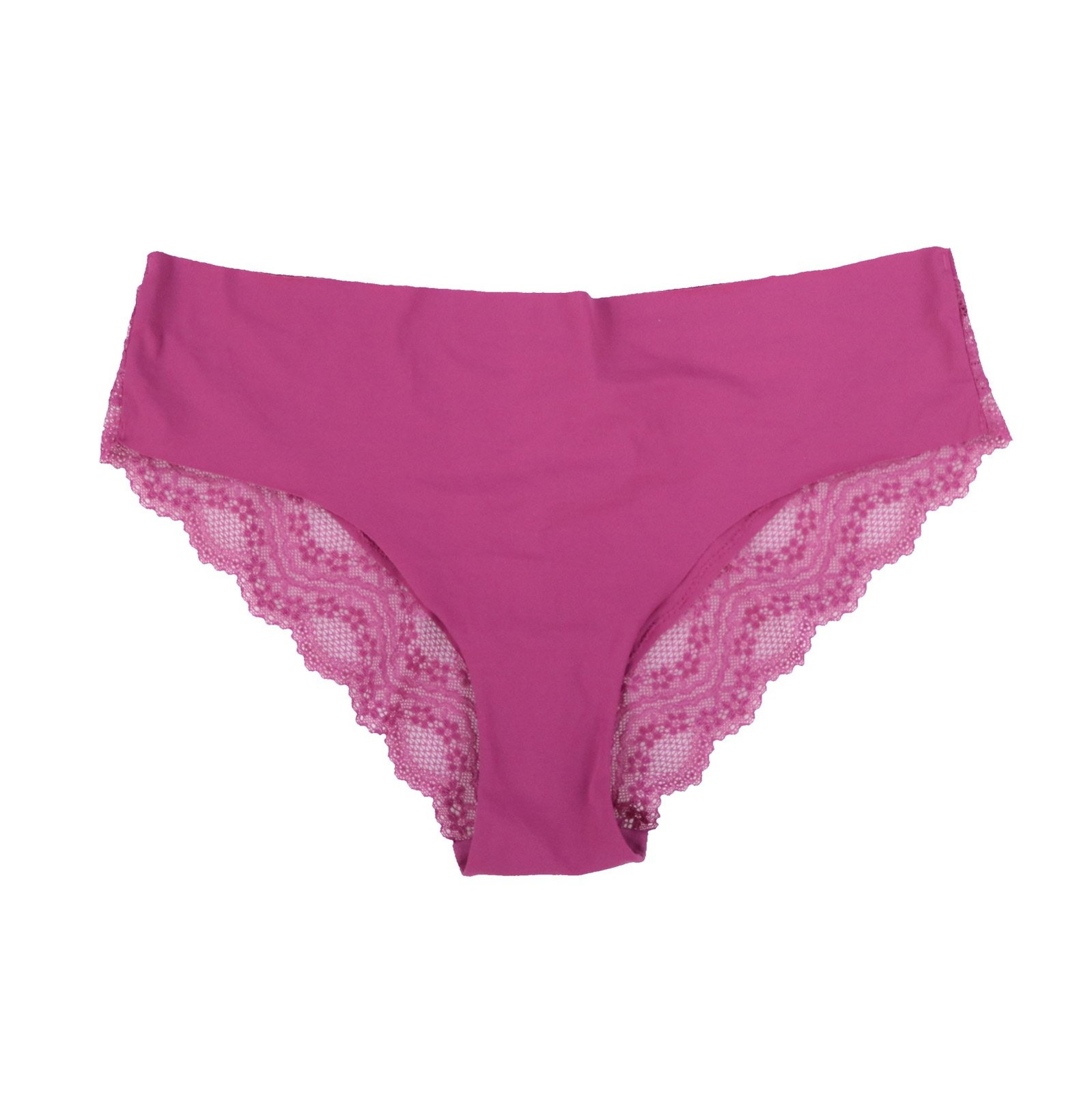 B.Temptd Women’s No Show Lace Edge Bikini Panties Underwear Deep Purple M New