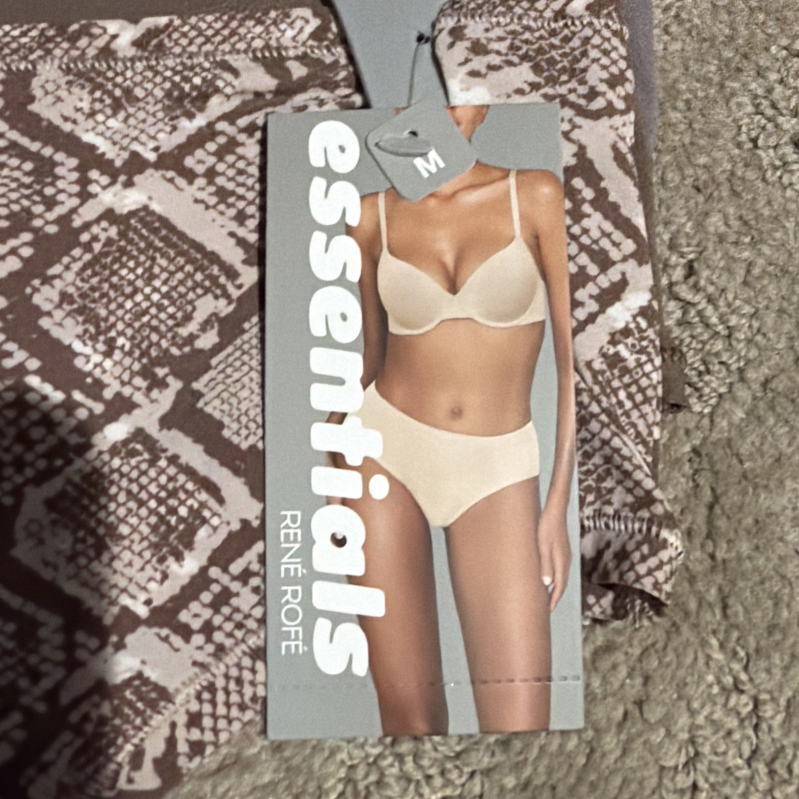Essentials By Rene Rofe 5pk Flexible Fit Hi-Waist Thongs. Sz. M. NWT!