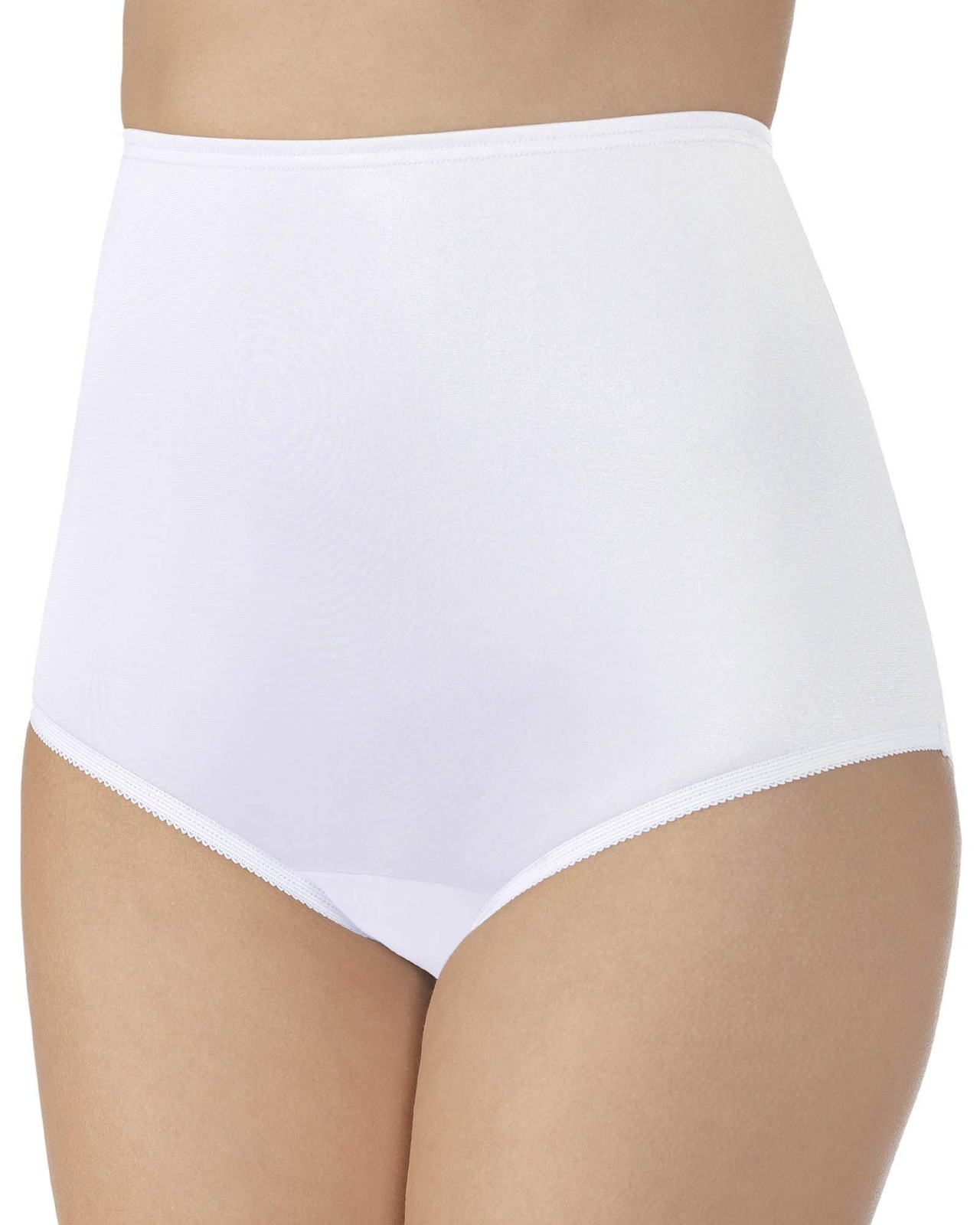 Vanity Fair Perfectly Yours Ravissant Tailored Nylon Brief Panty Size 6 White