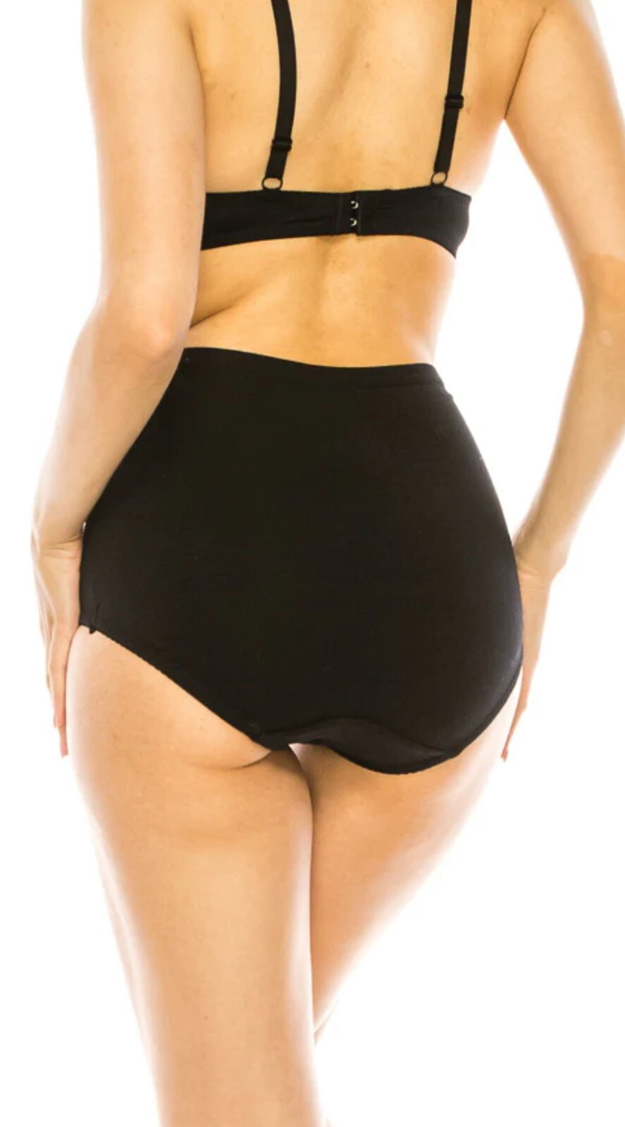 3/6 Pack Women High Waisted Briefs Bikini Panties Cotton Comfy 65 Underwear S-2X