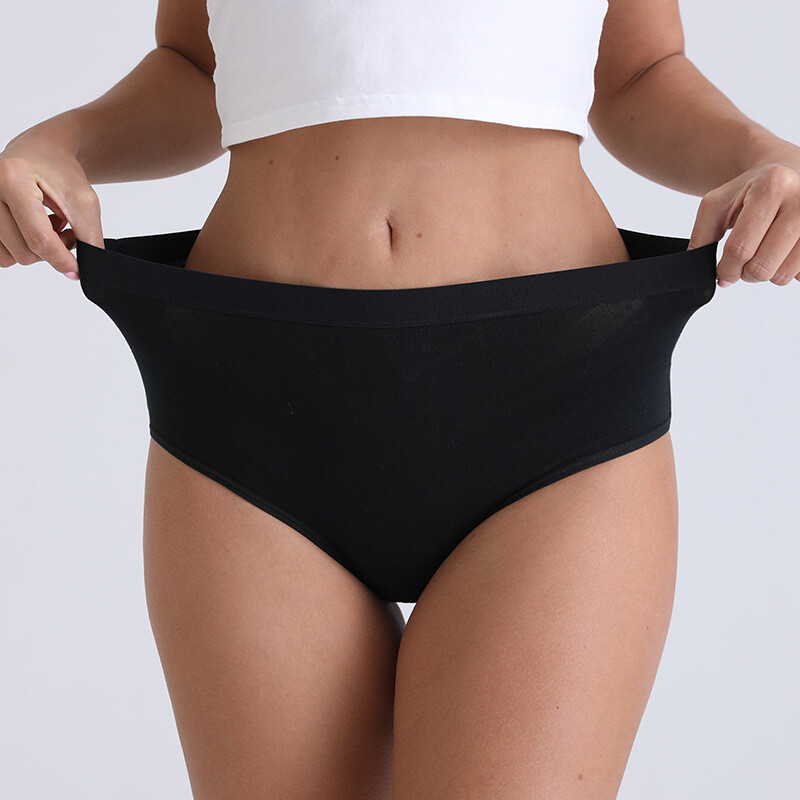 220lbs Women High Waist Cotton Panties Briefs Underwear Soft Underpants 3Pcs