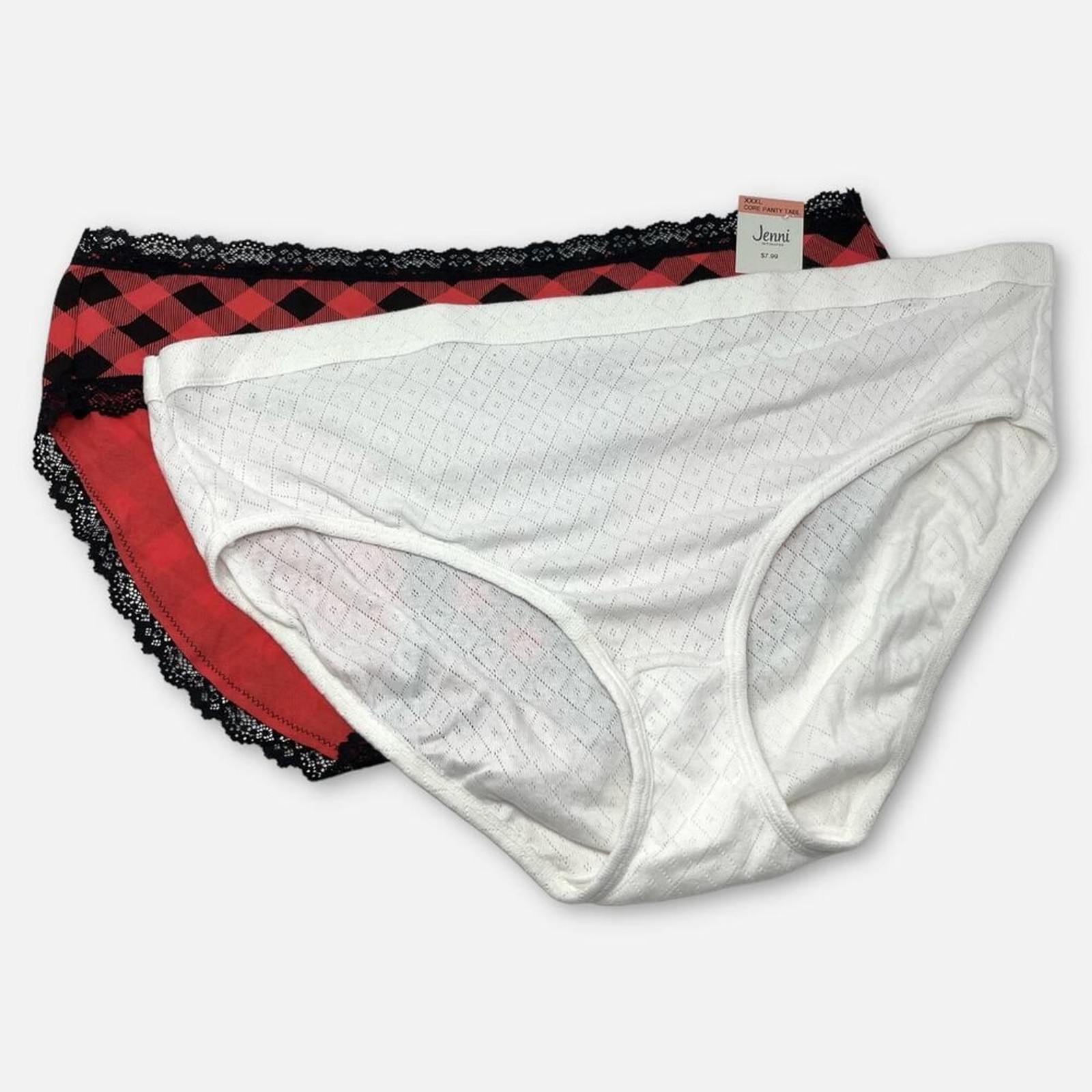 Jenni, Jockey NEW Women’s 2 Pack Bundle Panties SZ XXXL Red Black White