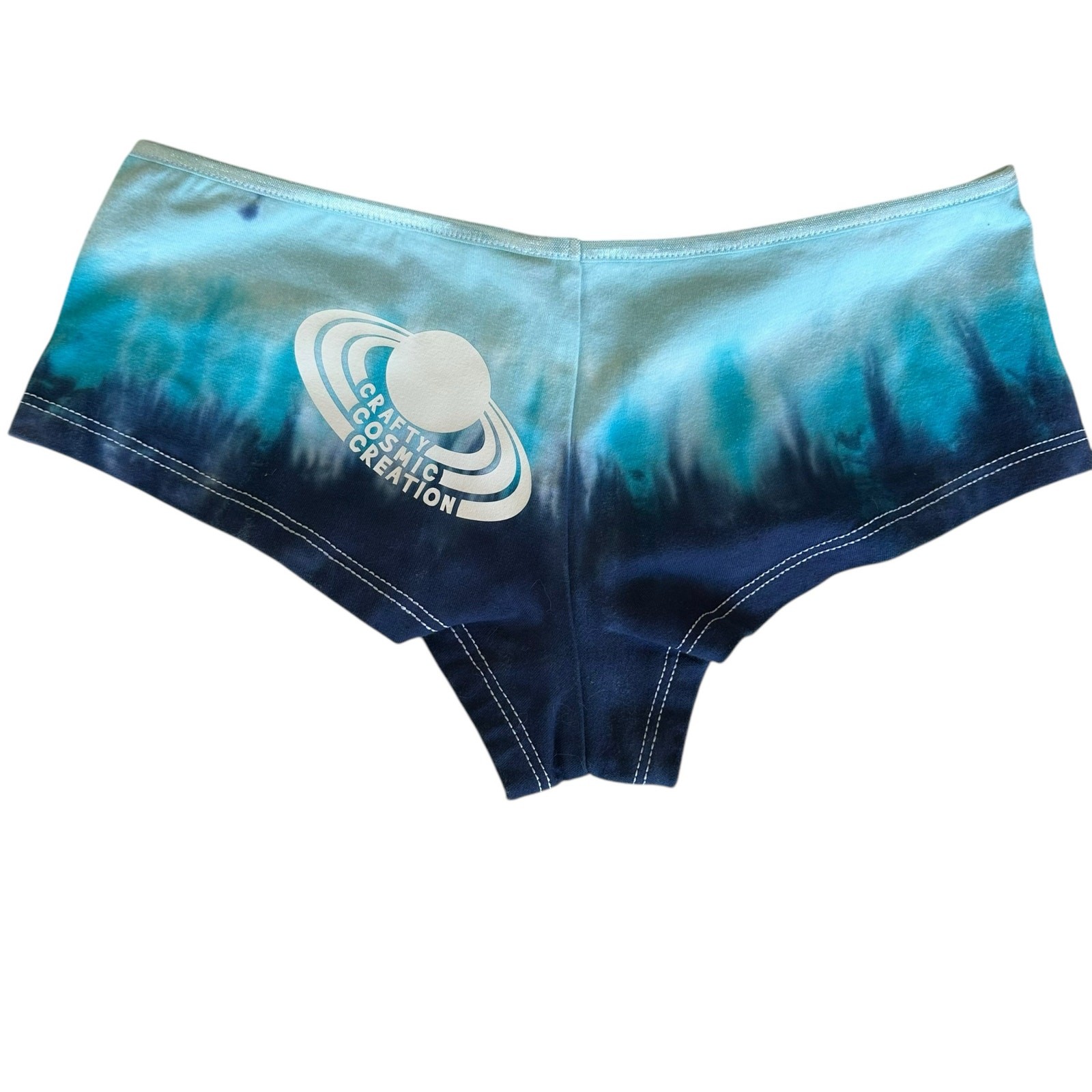 Womens Panties Size Juniors Large Blue Tie Dye Boy Short Underwear Brand New