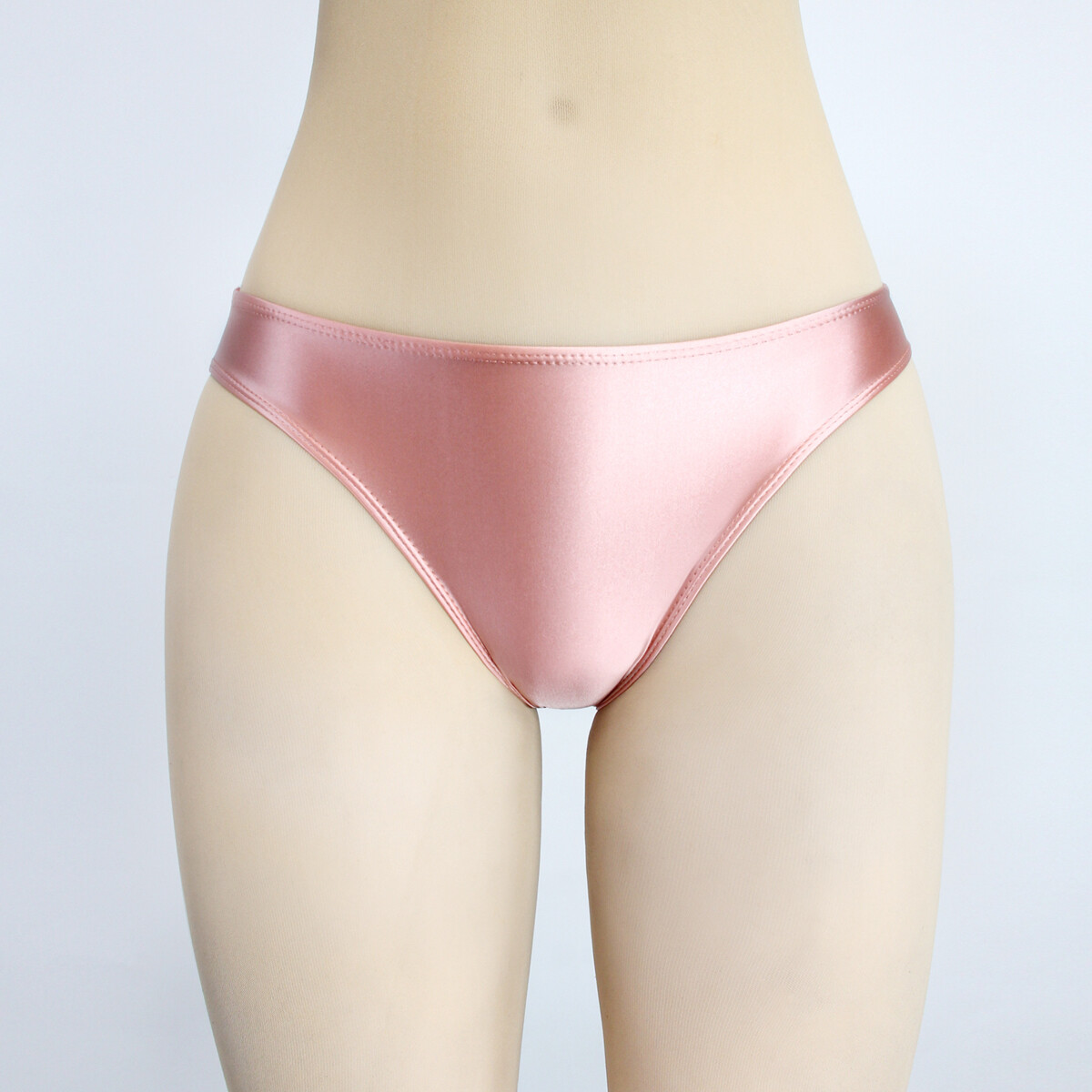 Women Panties Shiny Satin Briefs Knickers Opaque Gym Low Waist Shorts Underwear