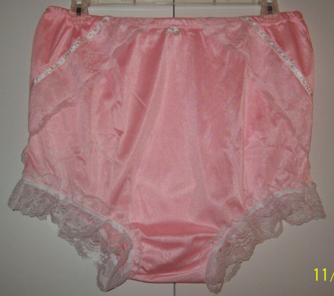 PINK Tricot Bubble Bloomer SISSY PANTY 2 LAYER Men Women ENCASED 34-44 Waist
