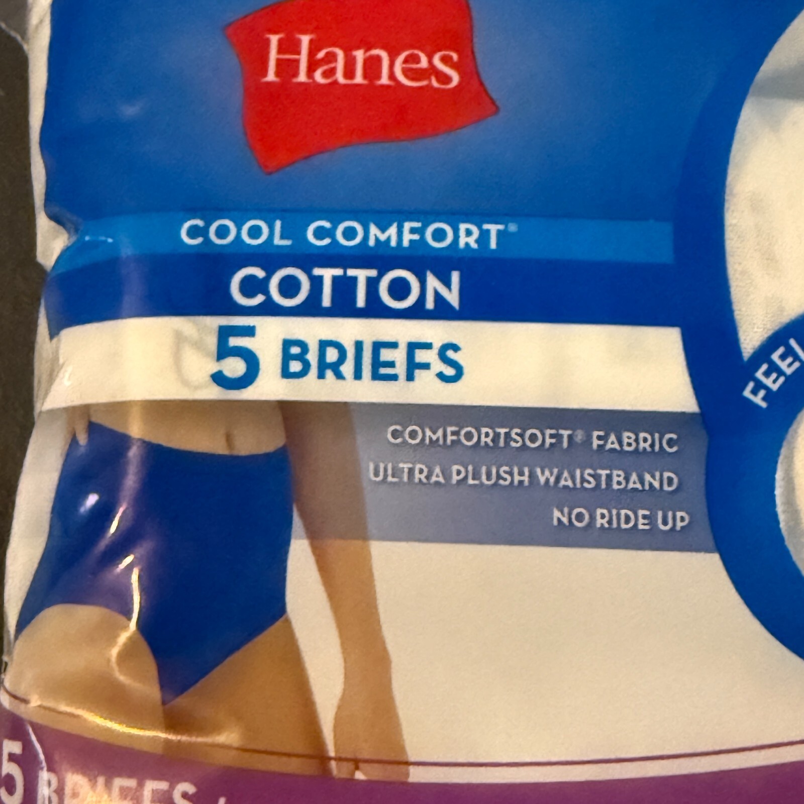 Women’s 5 Pack Hanes White Cool Comfort Briefs Size 8 XL NEW!