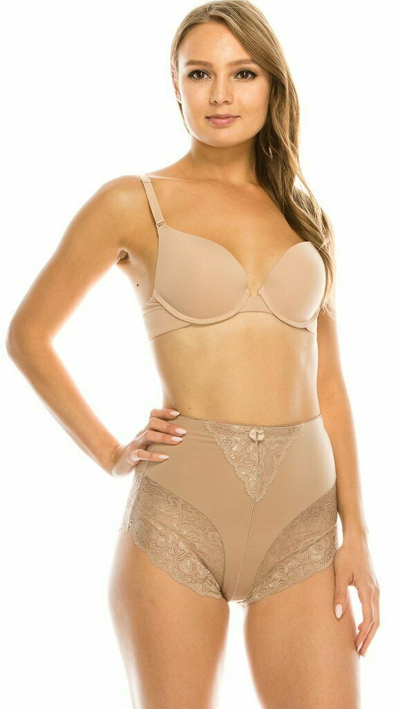 2-6 High Waisted Briefs Tummy Control Girdles Lace Shaper Panties 31 S-5XL