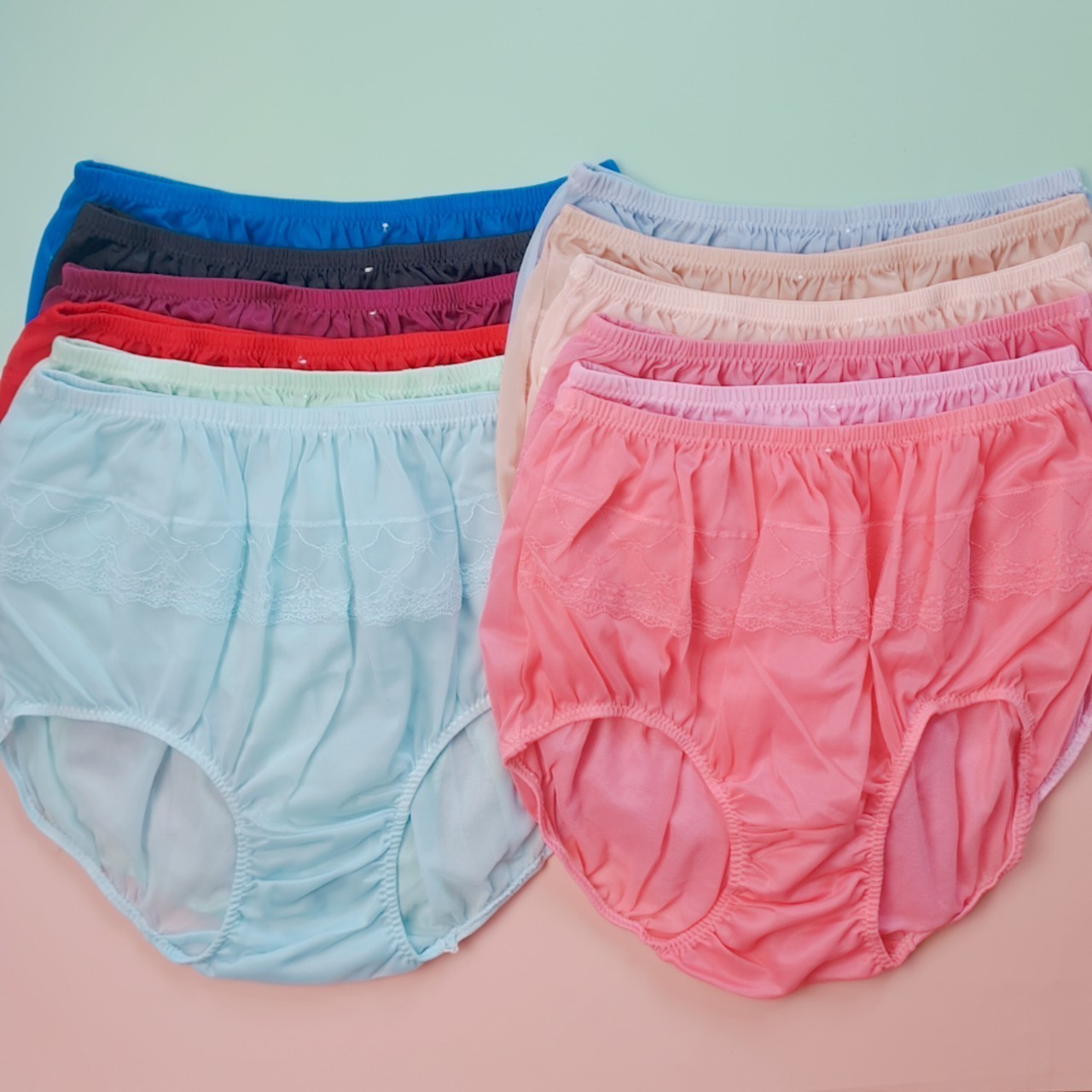 Nylon Panties Unisex Men Women Briefs Soft Shiny Underwear Lingerie Lot Set