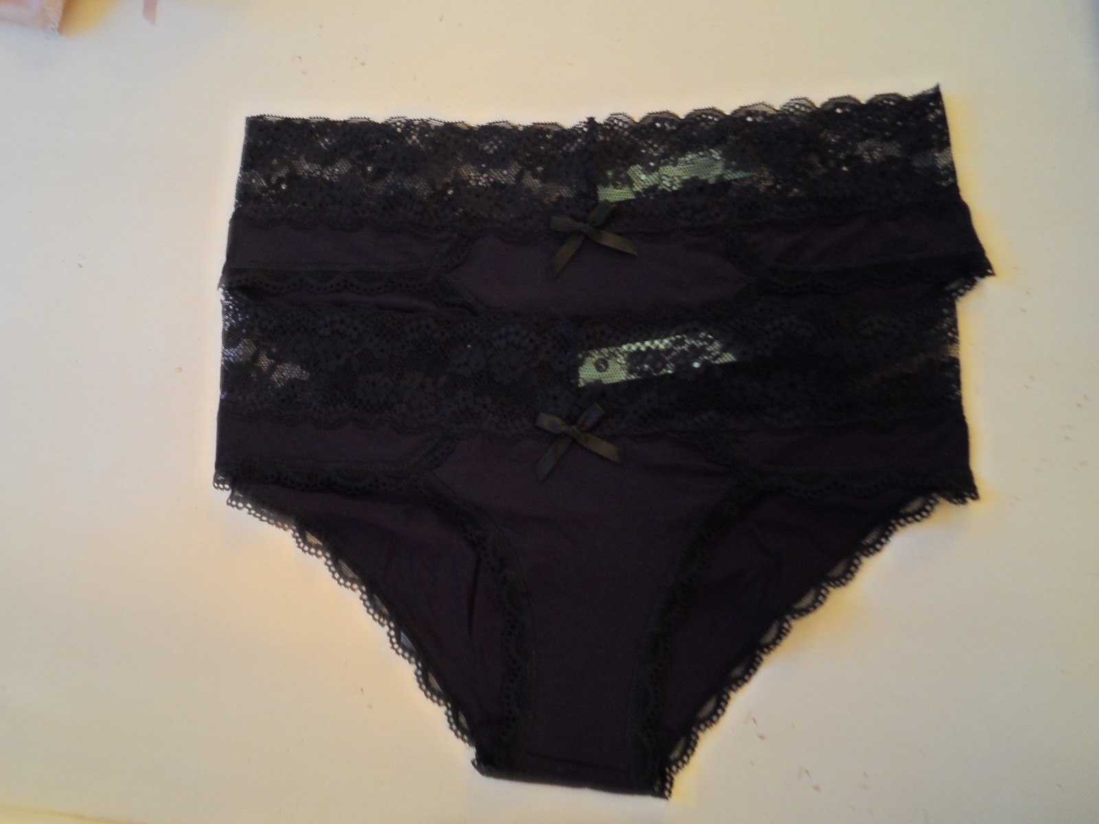 NEW Honeydew Women’s Lace Underwear 2-Pack Sz S Small Black Rayon Blend
