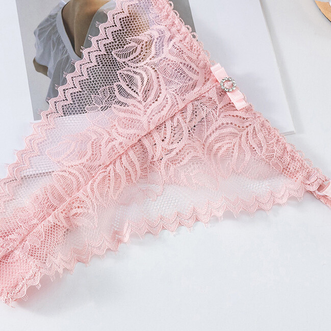 3pack Lot Sexy Womens T back Lace Panties Thong G string See Through Sheer Brief