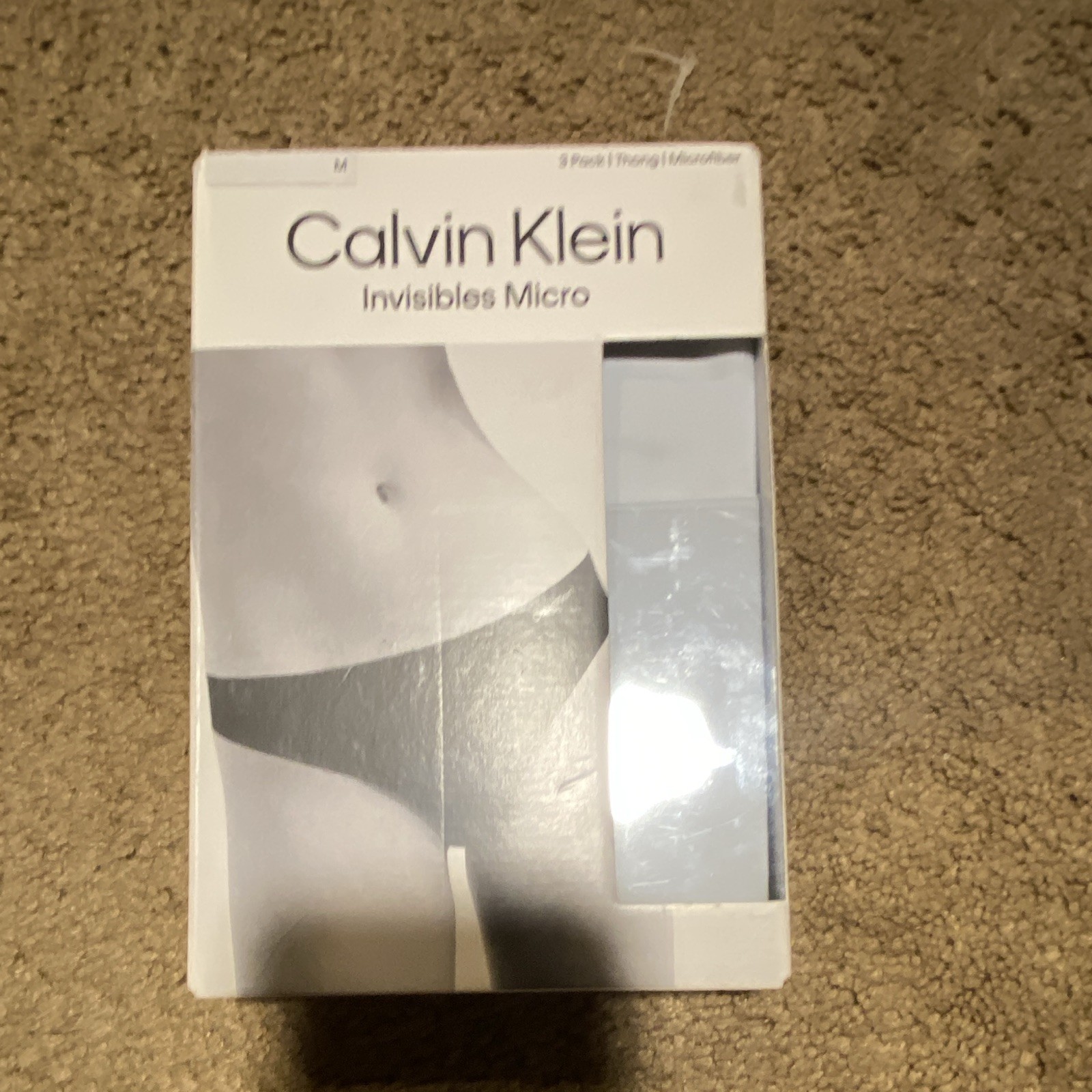 Calvin Klein Invisibles Micro Thong Panties Microfiber 3 Pack M Multicolor