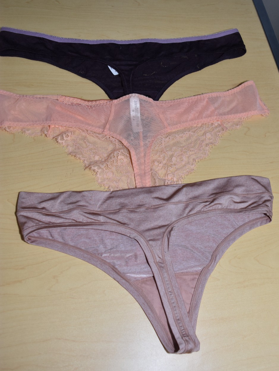 3 NWT Adore Me Mixed color Thong Lot Satin Bow Details Panty 3X 3XL