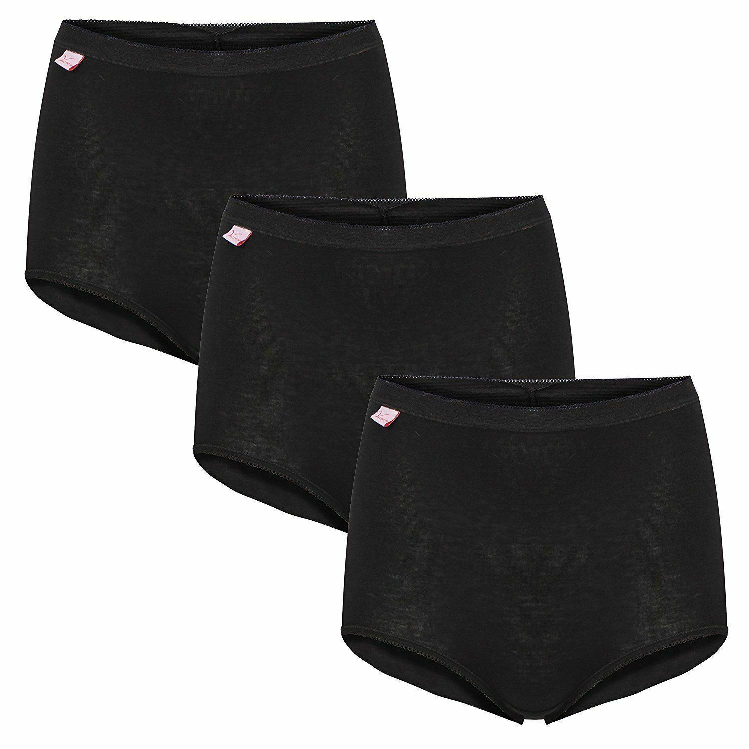 Ladies Briefs Womens Seamless 3 & 6 Pack Light Control Soft Comfy Maxi Knickers