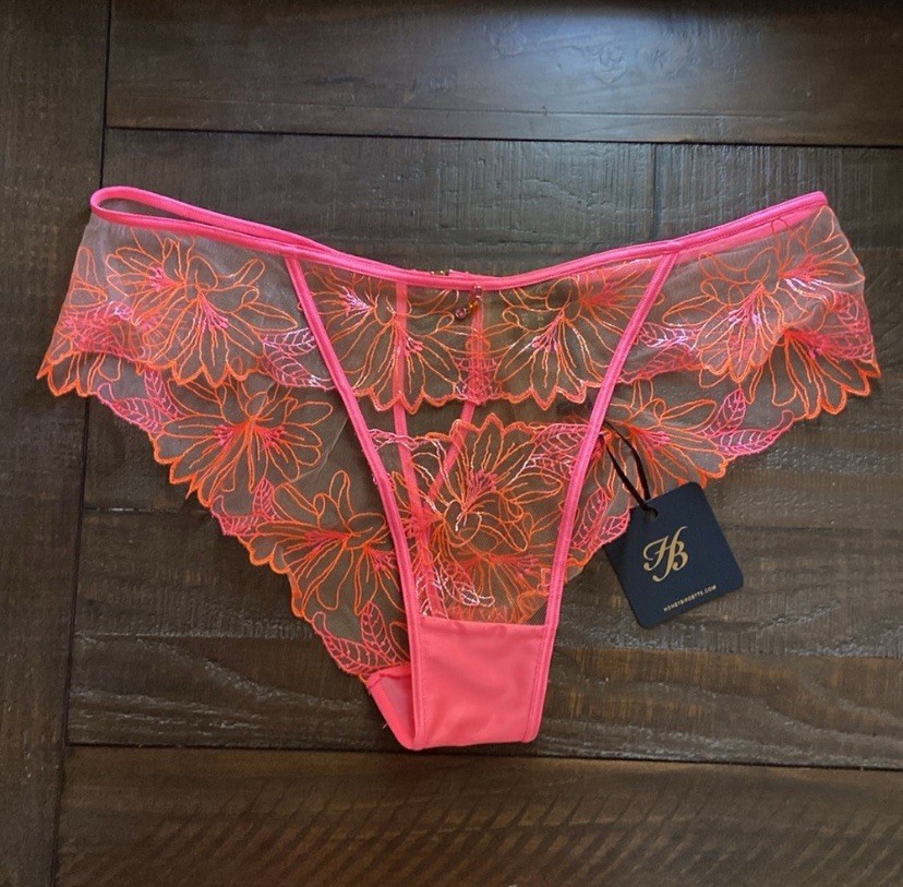 Honey Birdette Lily Brazilian Panty Size XL