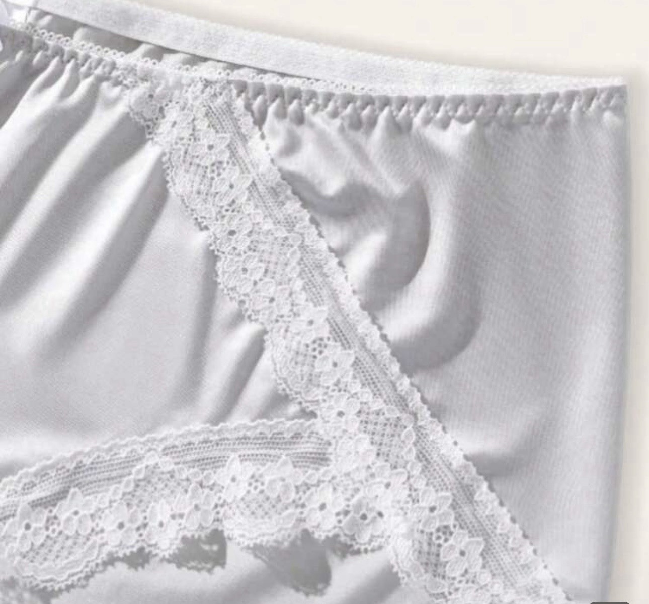 Vtg Style Pin Up 2nd Skin Satin Seamless Panties Sissy PLUS 4X 4Xl NEW