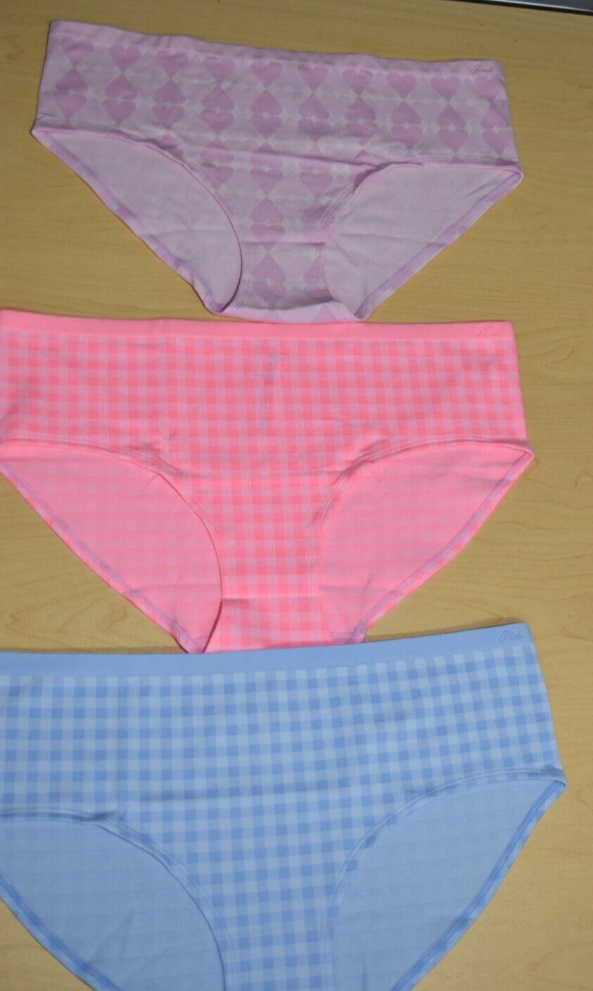 3 NWT Victoria’s Secret Pink Hiphugger Hipster Bikini Panty Lot XXLarge 2XL 2X