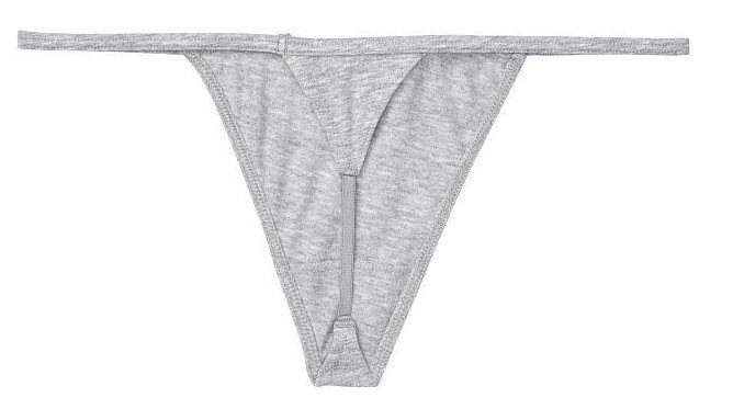 New Victorias Secret 💖Cotton V-String Thong💖Size M, L, XL💖Heather Grey