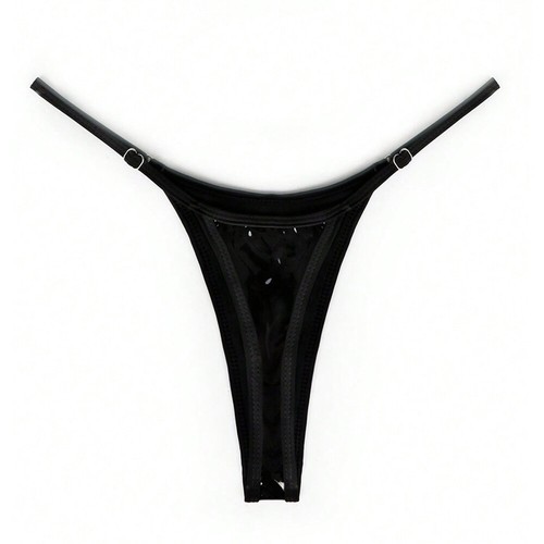 Women’s Shiny Low Waist Miniature G-Strap Bikini Thong Panties Underwear America