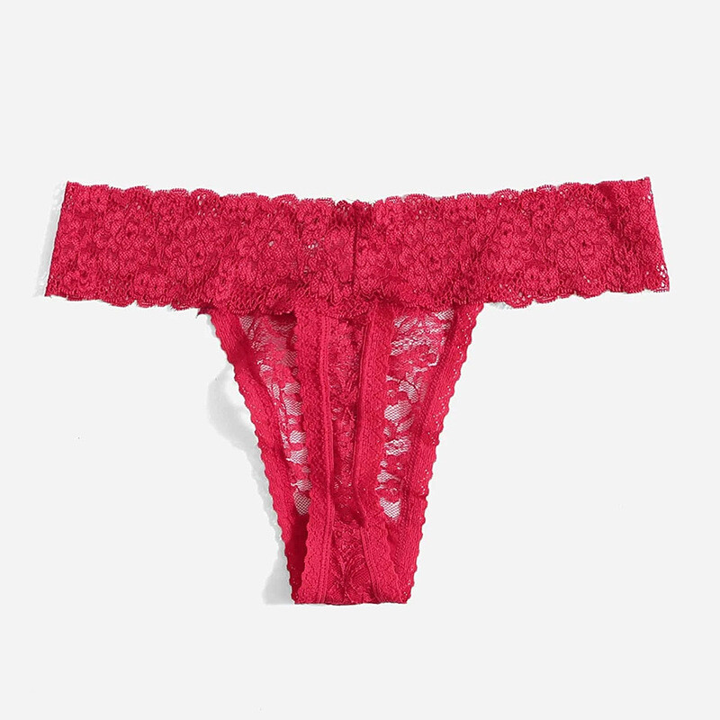5 Packs Lot Sexy Womens Full Lace Panties Briefs Thong G string T back Underewar