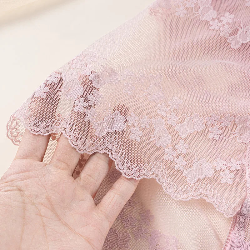 Seamless High Waist Panties Women’s Lace Floral Briefs Breathable Comfort Fit
