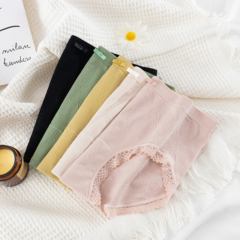 5 Pack Cotton Mid Waist Breathable Antibacterial Daily Wear Panties for Women